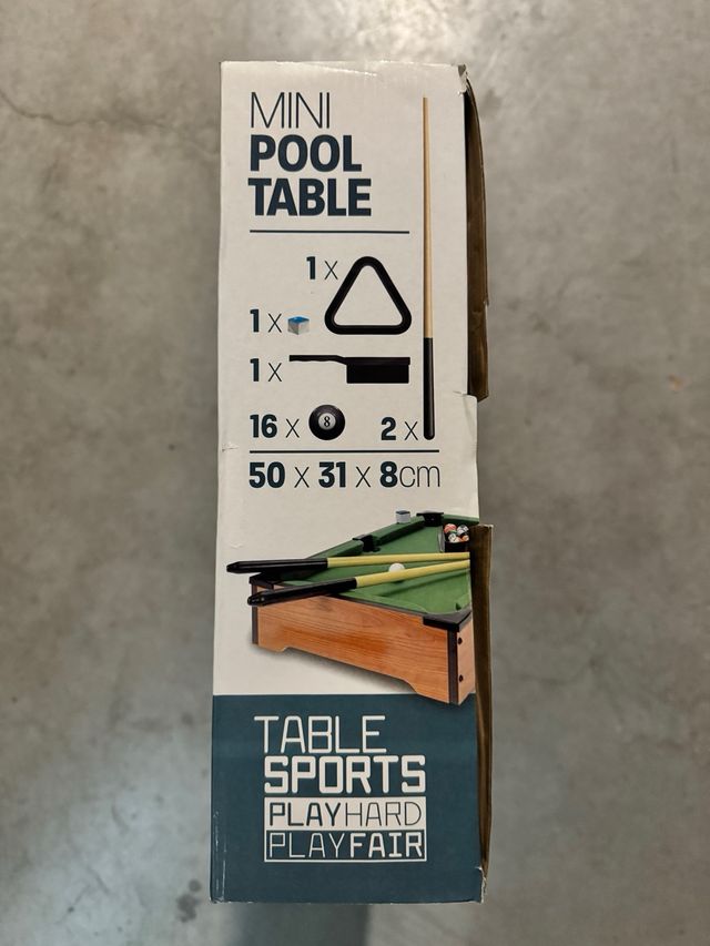 Mini billar juego