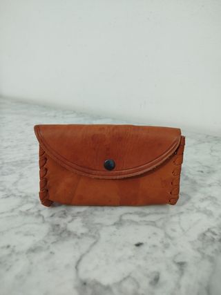 Cartera cuero auténtico