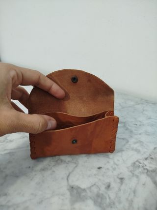 Cartera cuero auténtico