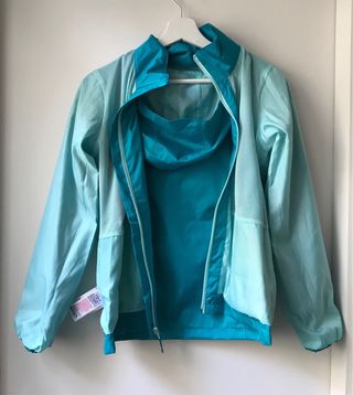 Impermeable azul Quechua Talla 12