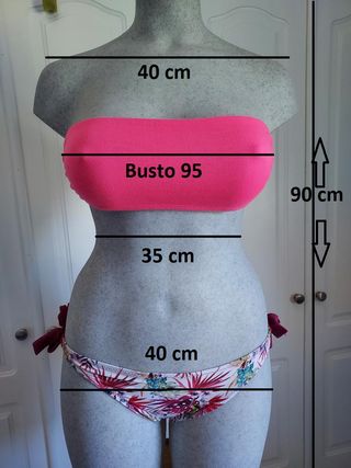 Lote Bikini y 2 top Bandeau Stradivarius