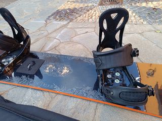 Tabla Snowboard + fijaciones. Poco uso