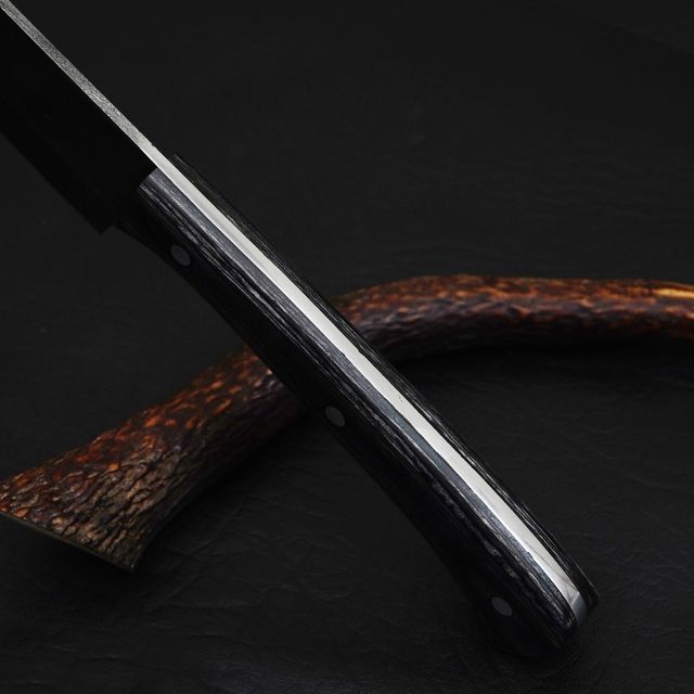 Coltello cuoco fatto a mano in acciaio damasco