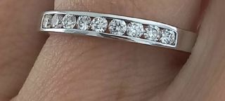 Oferta! Anillo de oro con diamantes 