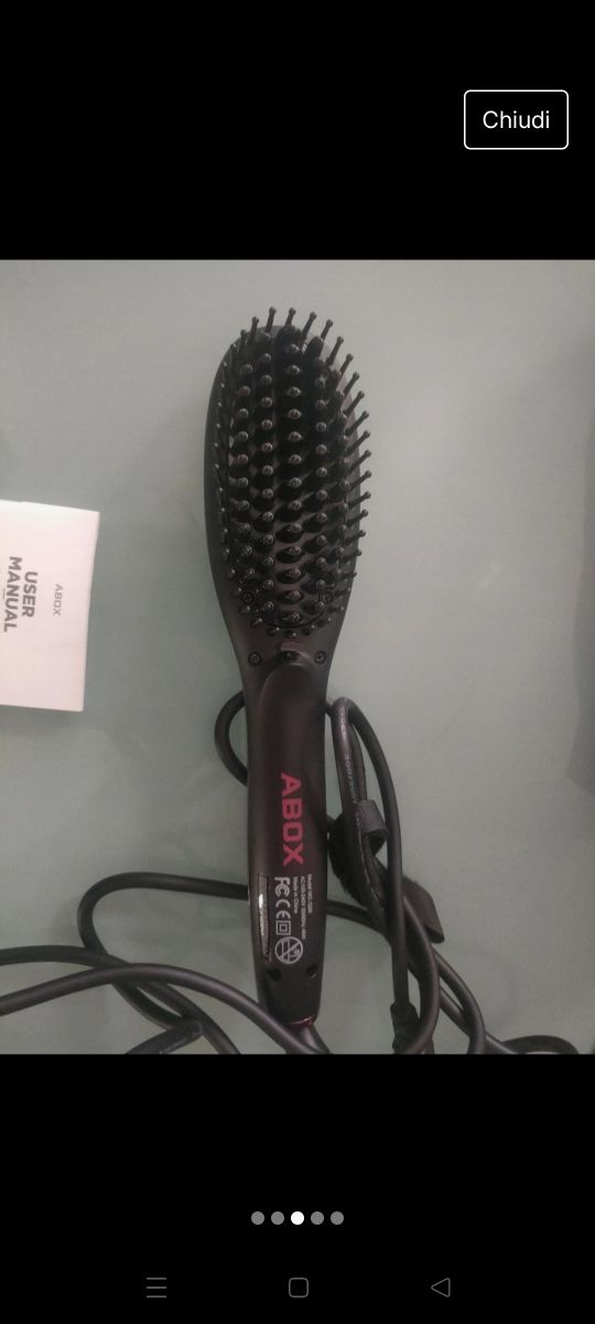 Spazzola termica lisciante