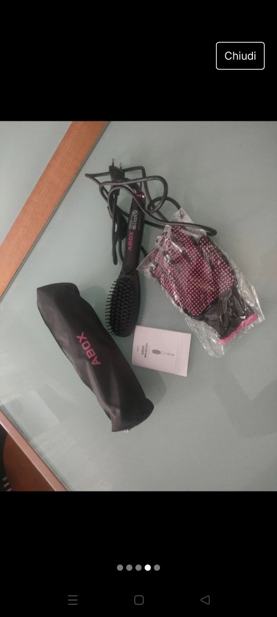 Spazzola termica lisciante