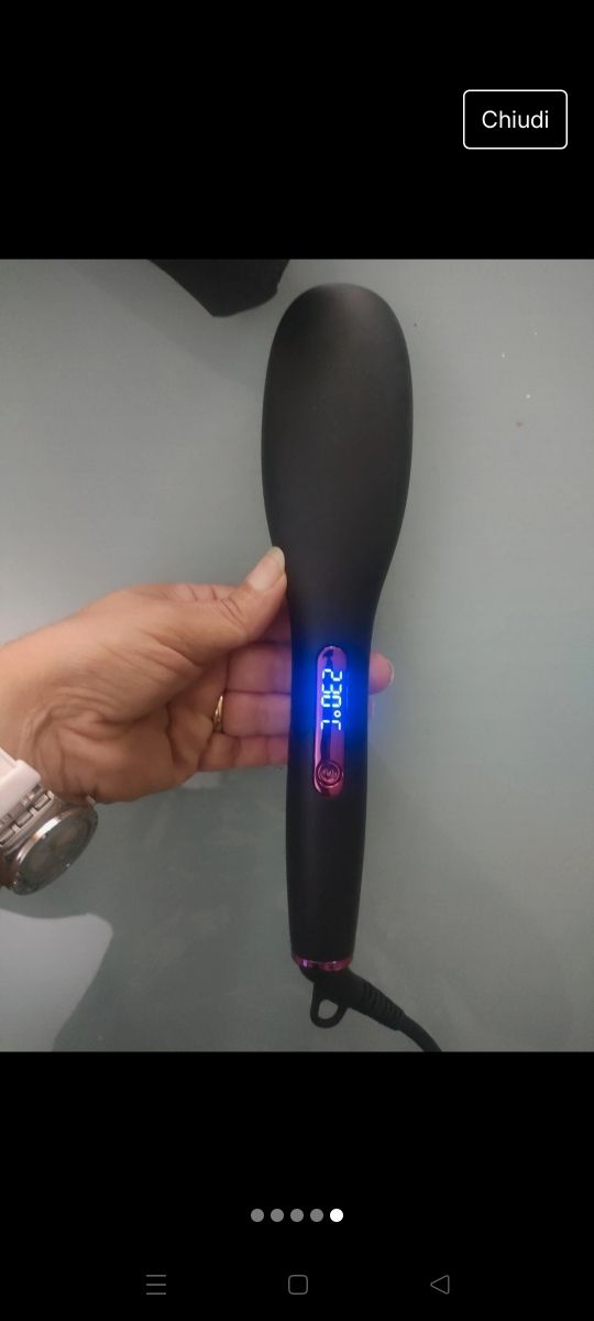 Spazzola termica lisciante