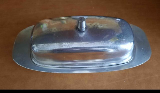 Ciotola per burro argento