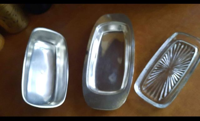 Ciotola per burro argento