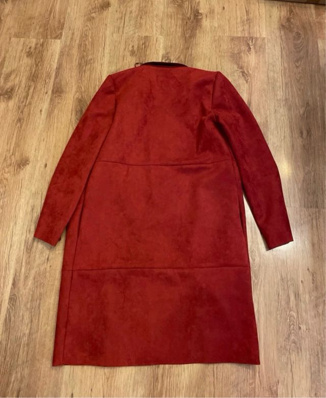 Cappotto Zara in pelle scamosciata