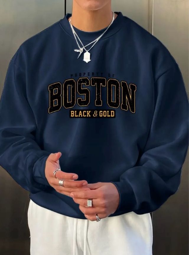 Sudadera Boston azul marino