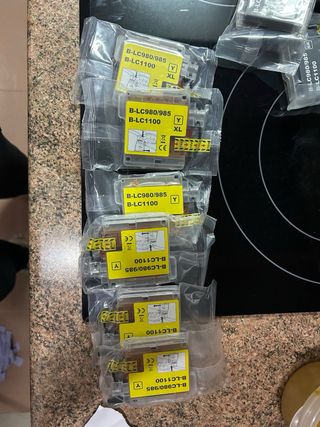 Tinta Color Amarilla Impresora Brother Pack de 6