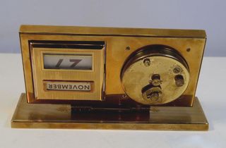 VINTAGE RELOJ 8 DIAS EUROPA /CALENDARIO ESCRITORIO