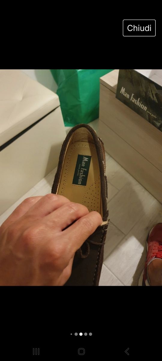 Mocassino uomo vera pelle