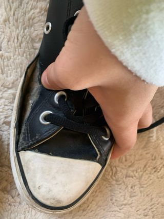 Converse negras de plataforma