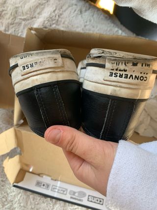 Converse negras de plataforma