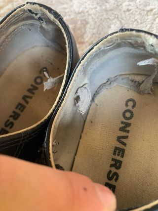 Converse negras de plataforma