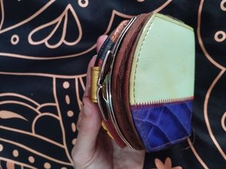 Cartera de cuero de colores stilo vintage