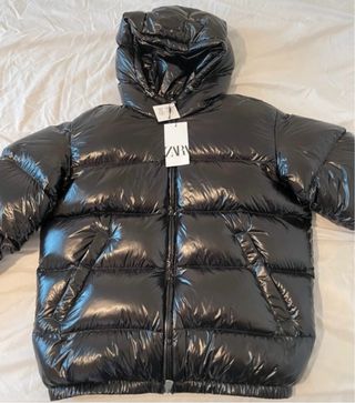 Puffer jacket Plumifero Zara Negro ( L)