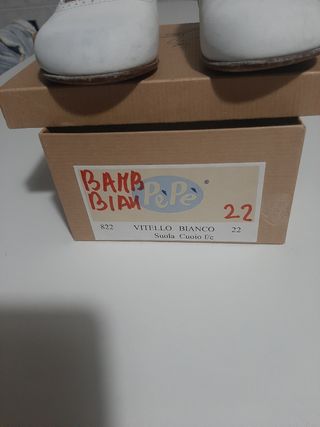 Scarpette di vitello bianco