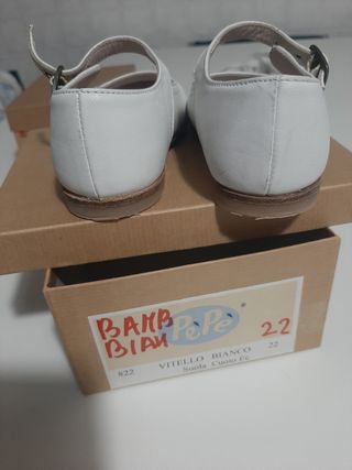 Scarpette di vitello bianco