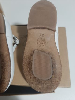 Scarpette di vitello bianco