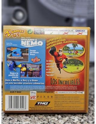 Juego Nintendo Gameboy Advance Buscando a Nemo y Los Increibles