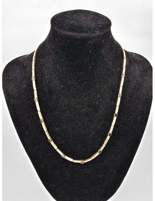 Collar de Oro 18KLT con Zafiros