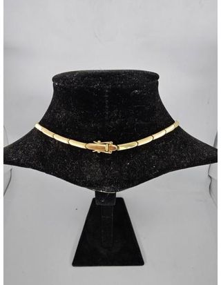 Collar de Oro 18KLT con Zafiros