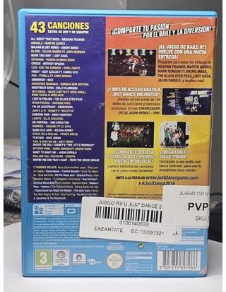 Juego WII U Just Dance 2016