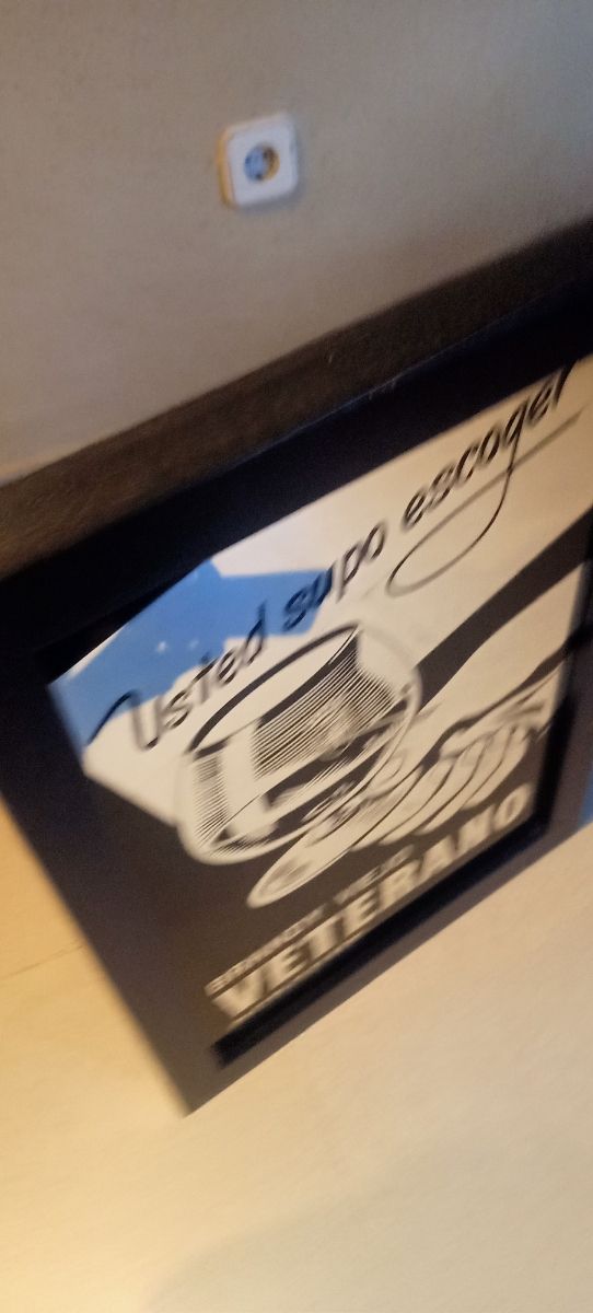 Espejo cartel brandy Veterano