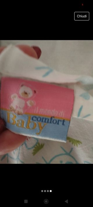 Lenzuola+federa per culla bambino