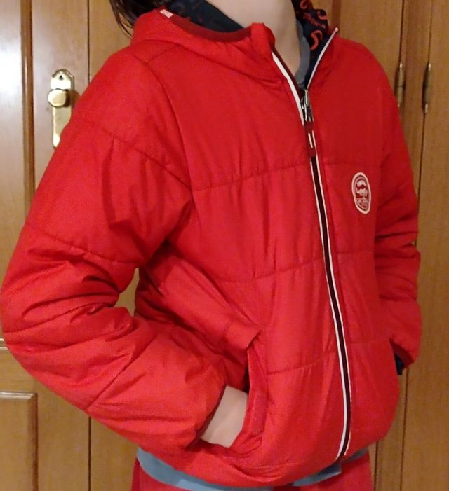 Chaquetón reversible 8-9 años