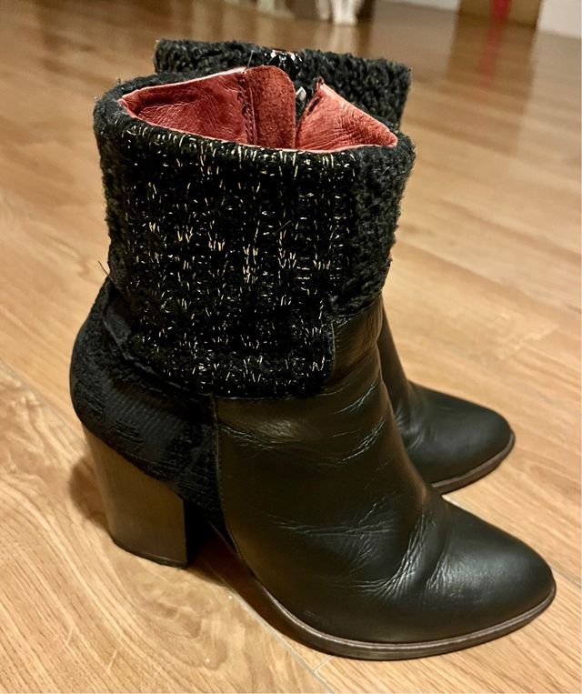 BOTAS DE PIEL DESIGUAL