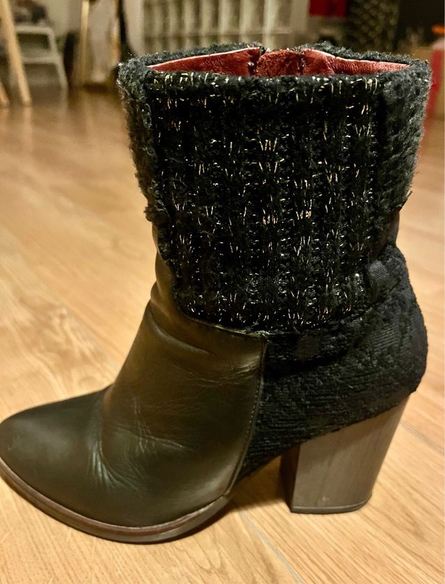 BOTAS DE PIEL DESIGUAL