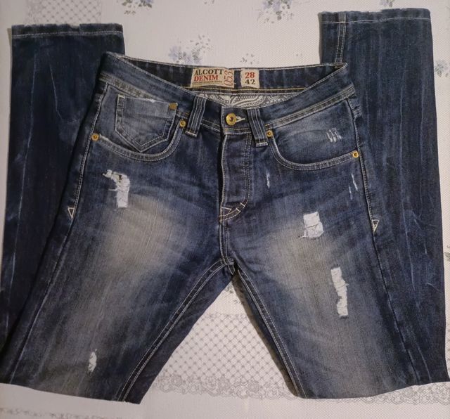 Set jeans uomo taglia S (IT 44-46, misure sotto)