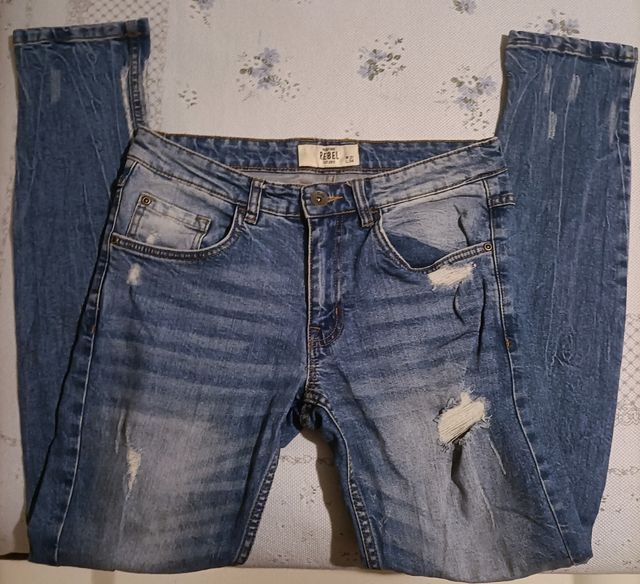 Set jeans uomo taglia S (IT 44-46, misure sotto)