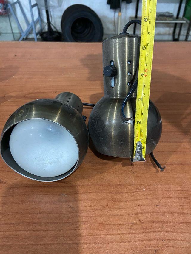 Coppia lampade vintage anni 60