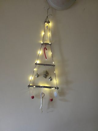 Albero di Natale  rami legno rustico  da parete 