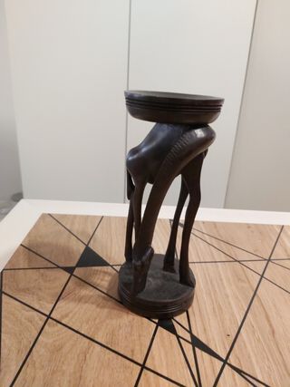 Porta candela a forma di giraffa 