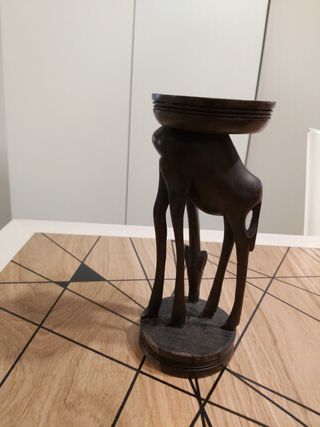 Porta candela a forma di giraffa 