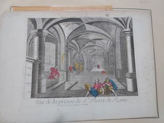 Incisione acquerellata