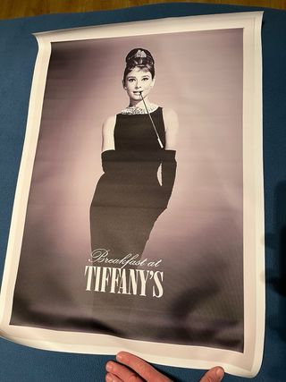 Poster Audrey Hepburn en “Desayuno con diamantes”