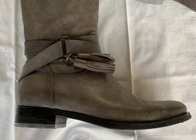 Stivali da donna grigio piombo