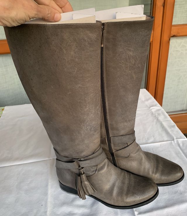 Stivali da donna grigio piombo