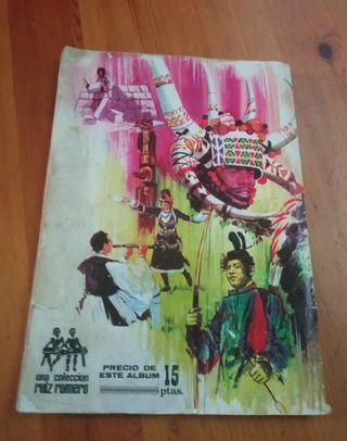 Album cromos Hombres y razas 1972