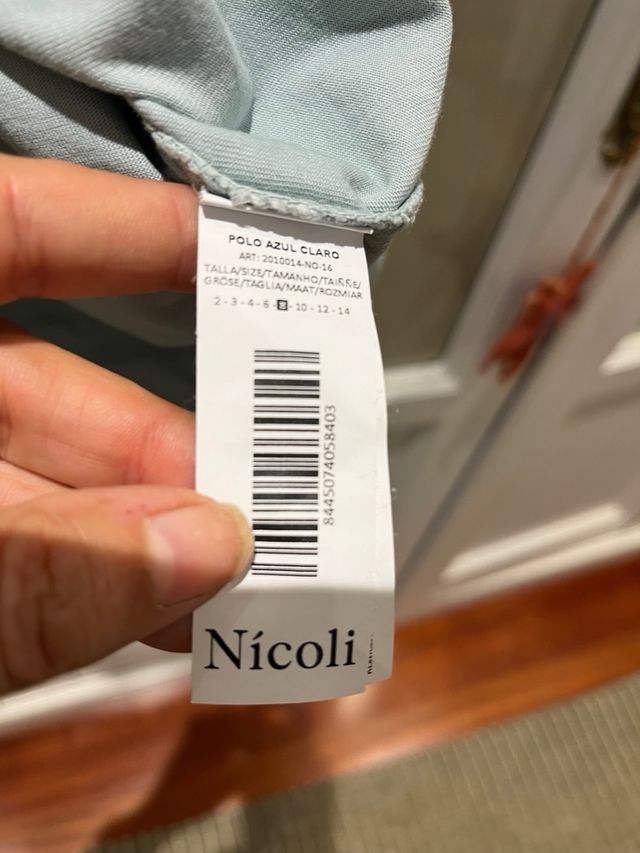 Polo niño Nicoli talla 8/10