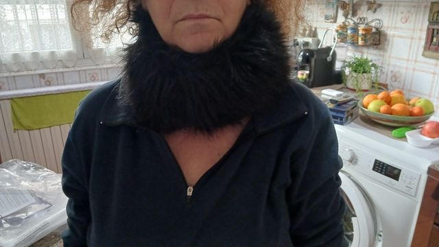 Scaldacollo in pelo ecologico nero