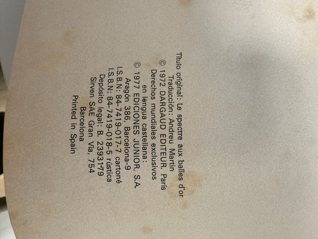 El fantasma de las balas de oro