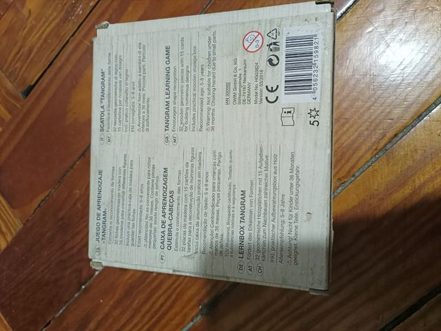 Juego de madera infantil Tangram / Rompecabezas